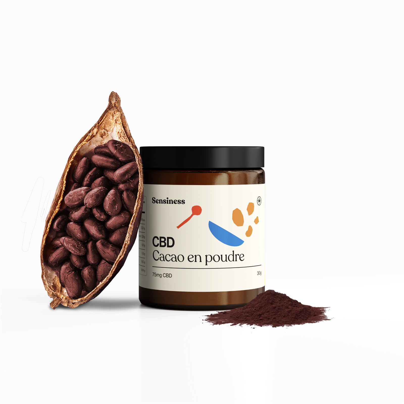 Boite CBD Cacao+ fèves